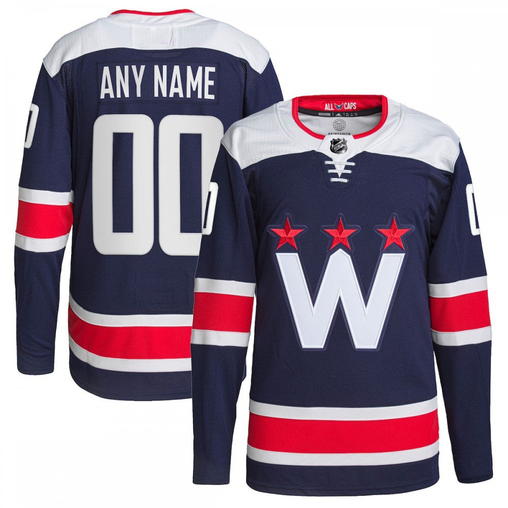 Washington Capitals 2020/21 Navy Alternate Premium Custom Jersey-Pro Kit Vault | Brand New 26/27 Sports Jerseys